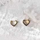 Image 2 of Gold heart-shaped earrings | Ø 14.0 mm