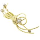 Image 11 of Golden fantasy brooch with diamonds; 0.15 ct.
