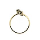 Image 5 of Gold ring with pearl and diamond | 0.10 ct.