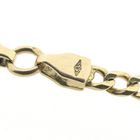 Image 5 of Gold closed Figaro link bracelet | 20 cm
