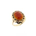 Image 1 of Vintage Gold Ring with Carnelian
