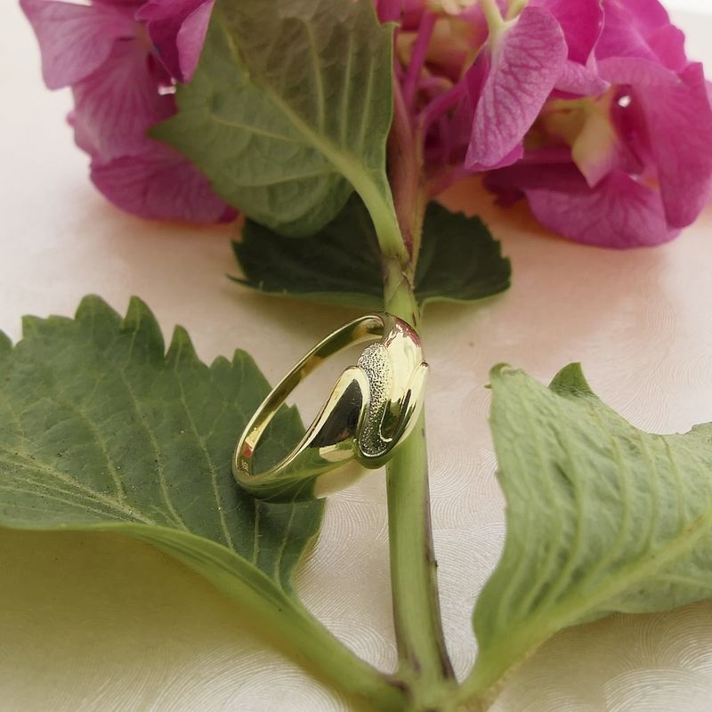 Image 2 of Bicolor gold fantasy ring.