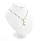 Afbeelding 5 van 9 Karaat hanger met barokparel en diamanten; 0,05 ct.