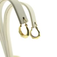 Vintage gold hoop earrings