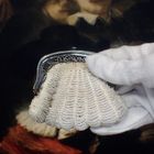 Image 10 of Antique purse with silver handle and glass beads | 19th century