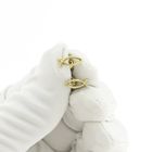 Image 8 of Golden stud earrings of an Ichthus fish