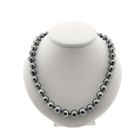Image 1 of Tahitian pearl necklace with white gold clasp | 46 cm