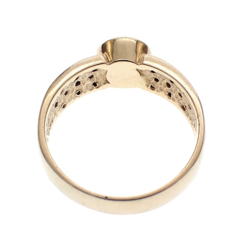 Image 4 of Gold ring with pavé-set diamond | 0.15 ct.