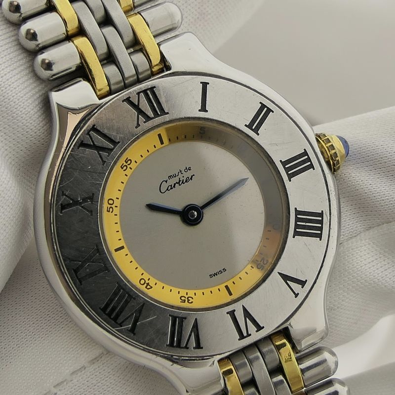 Image 14 of Cartier Must 21; Bi-color women's watch