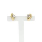 Image 1 of Gold stud earrings with zirconia