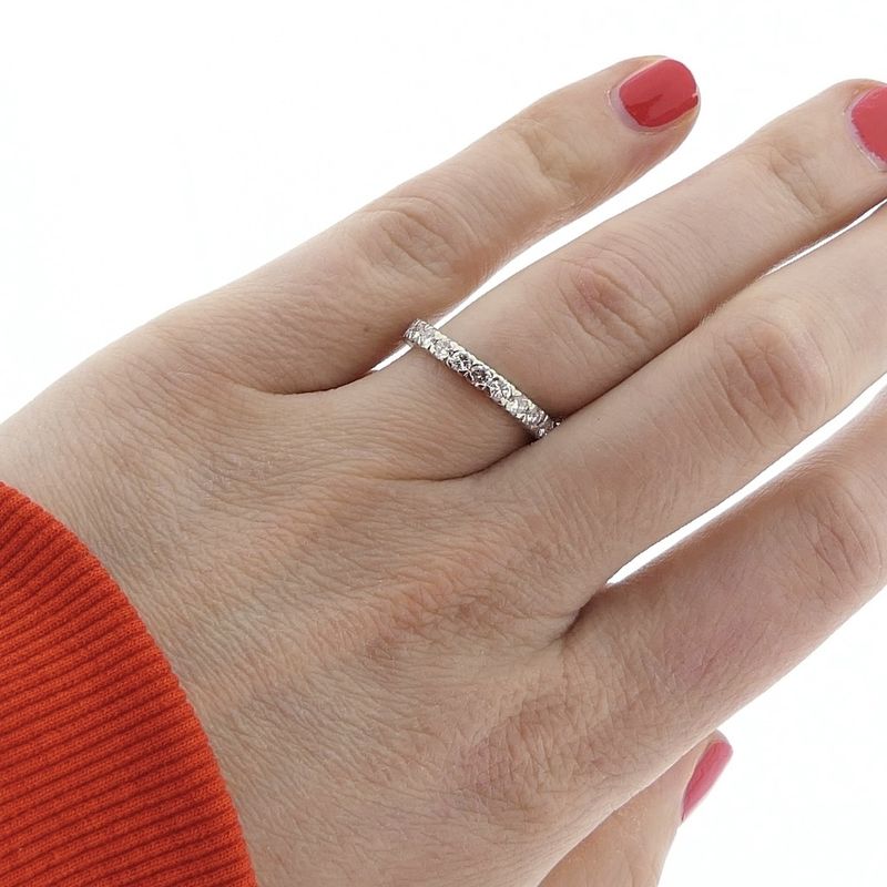 Image 9 of White gold Constant alliance ring with diamond | 1.2 ct.