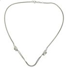 Image 1 of Silver fantasy snake link necklace | 47 cm