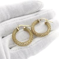 Gold earrings | Ø 23.6 mm