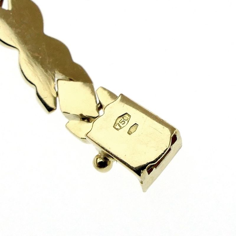 Image 5 of 18K Vintage gold fantasy link bracelet | 19 cm