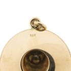 Image 6 of Gold sombrero pendant | Mexico