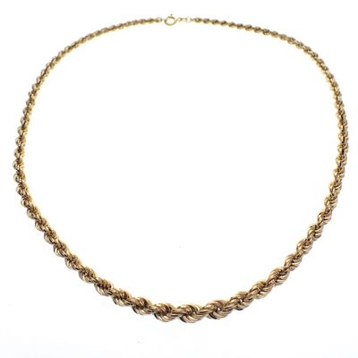 Golden twisted necklace Image 1 of Golden twisted necklace