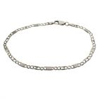 Image 1 of Silver men's bracelet with closed Figaro links | 20.5 cm