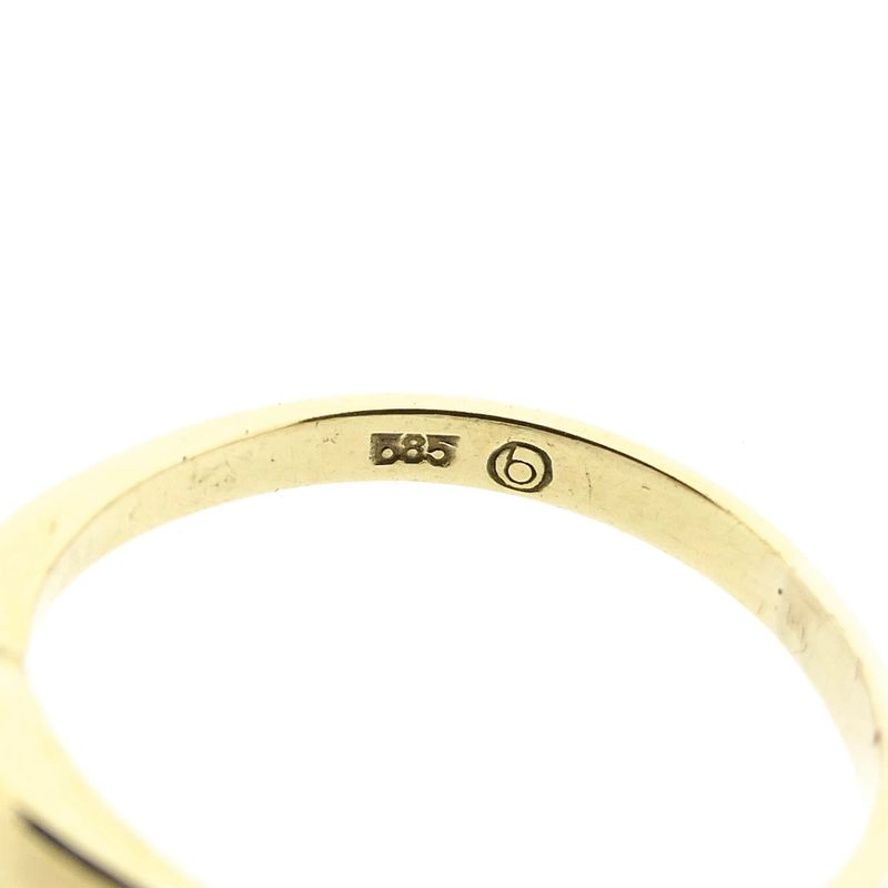 Image 8 of Golden solitaire ring with diamond; 0.11 ct.