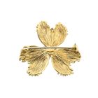 Image 2 of Gold brooch with sapphire and diamond; 0.20 ct.