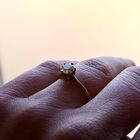Image 7 of Gold Solitaire Ring with Zirconia