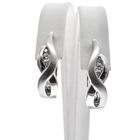 Image 2 of White gold earrings set with 0.12 ct. diamonds | Flame