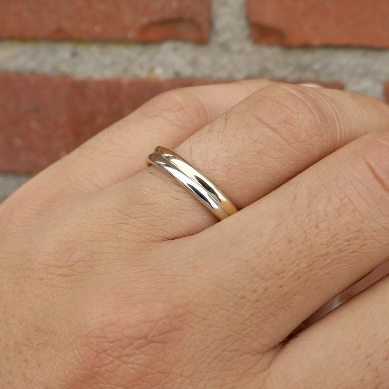 Image 7 of Two-tone gold (wedding) ring