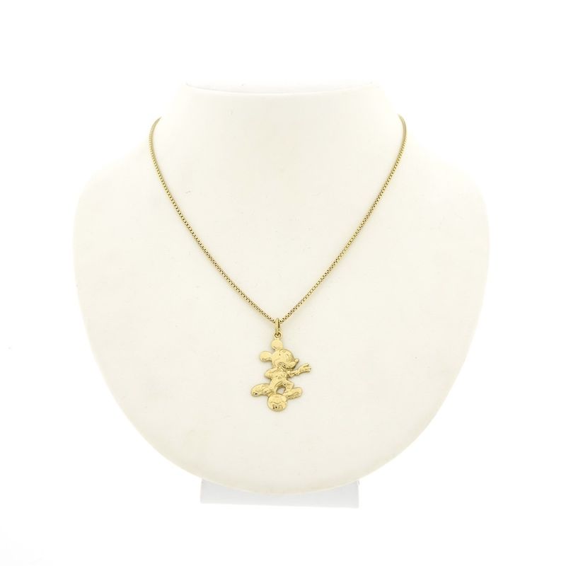 Image 3 of 18 carat gold Disney pendant; Mickey Mouse