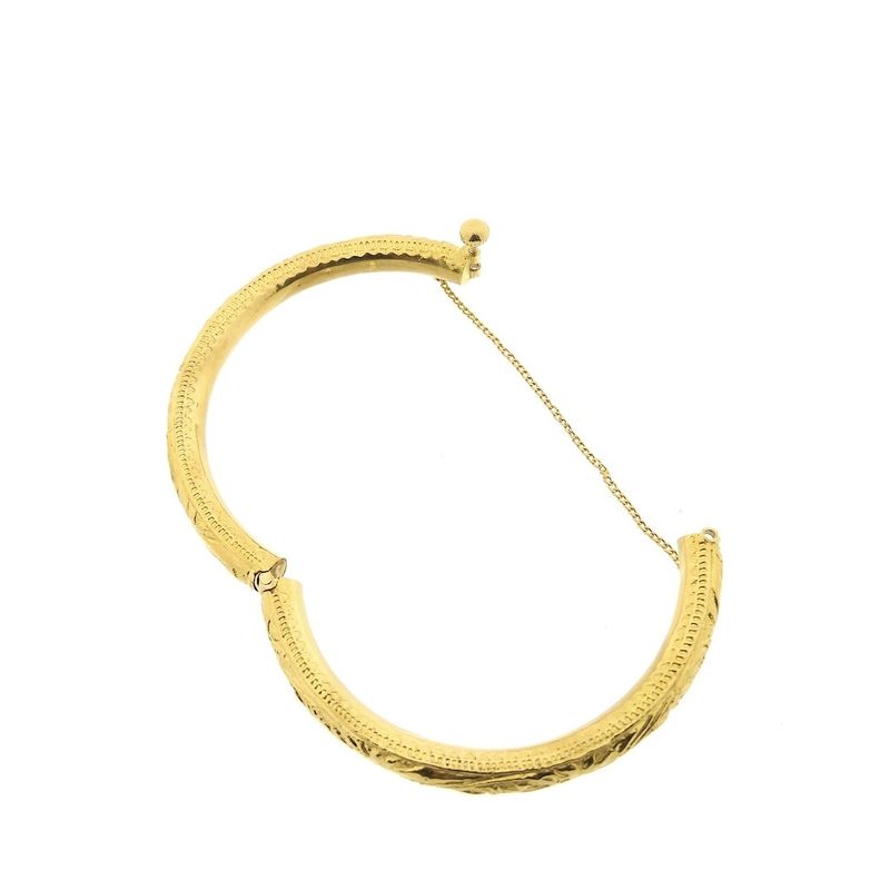 Image 7 of 22 carat Surinamese gold bangle; size S/M