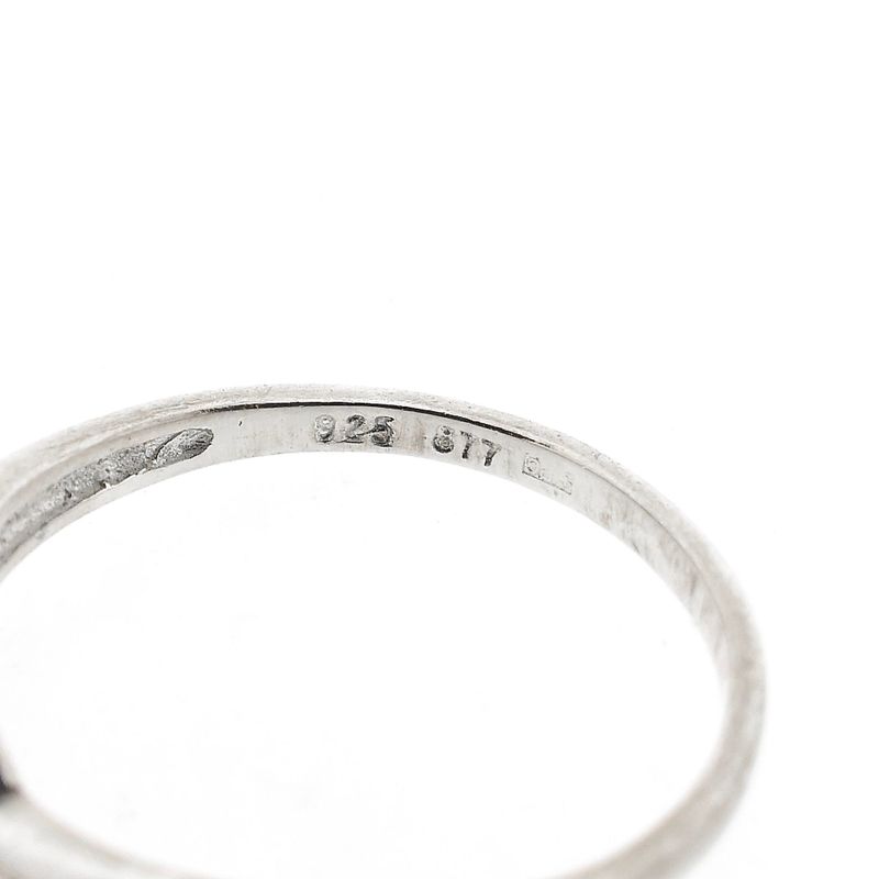 Image 6 of Silver Ring with Zirconia; Size 18