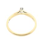 Image 4 of Gold solitaire ring with diamond; 0.05 ct.