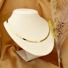 Image 8 of Gold Omega link necklace | 44 cm