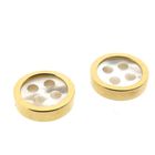 Image 6 of Gold button with mother of pearl