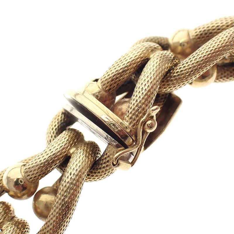 Image 3 of Gold wide fantasy link bracelet