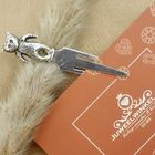 Image 2 of Silver bookmark with a bear