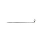Image 7 of 18K White Gold Lapel Pin with Cultured Pearl