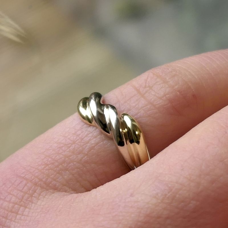 Image 7 of Two-tone gold fantasy ring