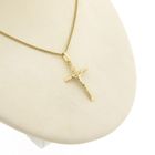Image 4 of Gold pendant of a cross with corpus | INRI