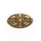 Image 1 of Antique two-tone gold brooch with filigree technique