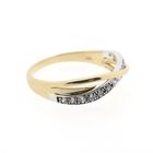 Image 6 of Bicolor Gold Ring with Zirconia