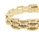 Image 5 of Vintage gold link bracelet; Flowers | 18 cm