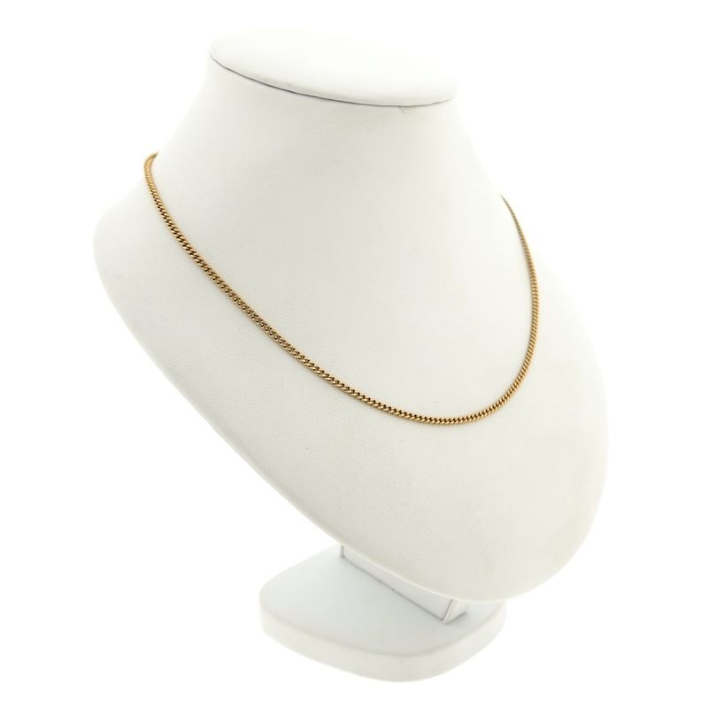 Image 7 of Gold flat gourmet link chain