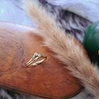 Image 2 of Golden fantasy ring with diamonds | 0.02 ct.