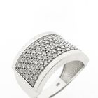 Image 3 of White gold pavé ring with zirconia