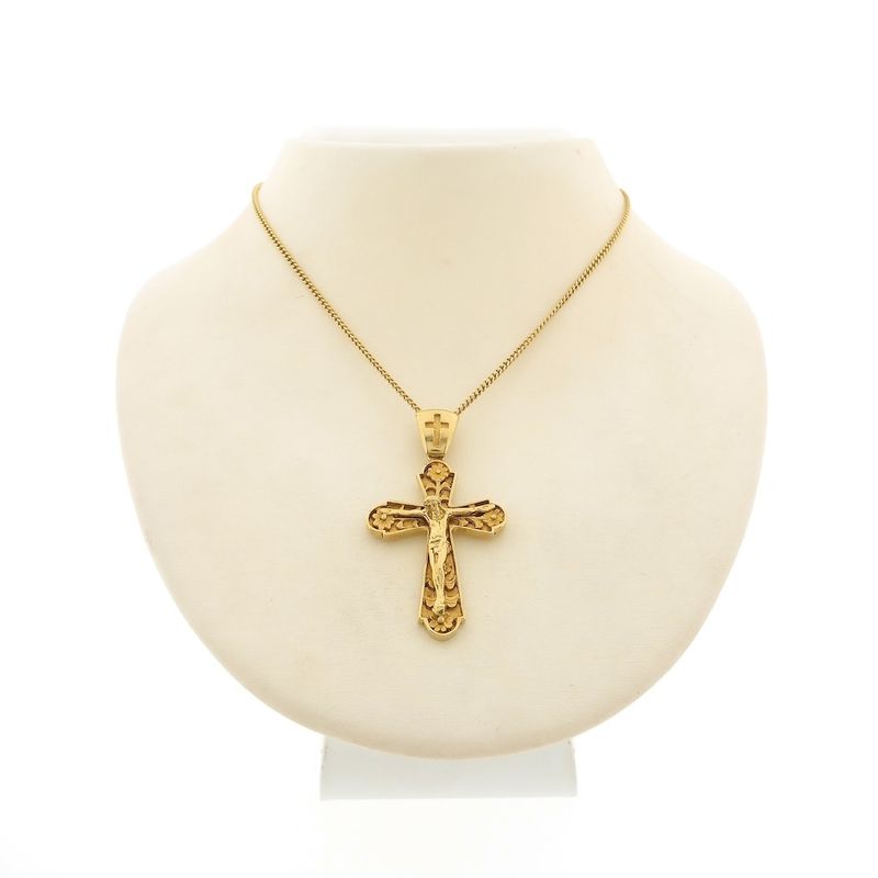 Image 3 of Gold pendant of a cross with corpus