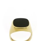 Image 3 of 8 carat large men's signet ring | Onyx