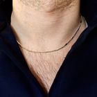 Image 4 of Golden Figaro variation link chain | 45 cm