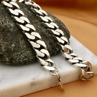 Image 2 of Silver Gourmet Link Bracelet