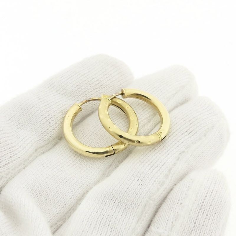 Image 8 of Gold matte earrings | Ø 20 mm