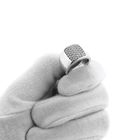 Image 7 of Silver wide paver ring with zirconia; TiSento