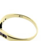 Image 7 of Gold V-shaped ring with ruby ​​and sapphire